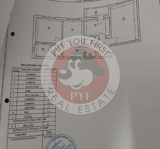 Piata Rahova | 3 camere | 71mp | Decomandat | B12415